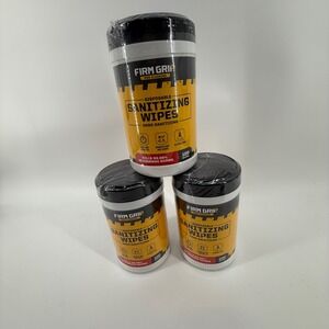 Firm Grip Pro Cleaning Disposable Sanitizing Wipes Hand Sanitizing 3 Pack